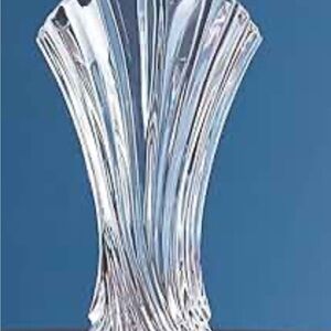 Vintage Mikasa Elegant 24 % Leaded Crystal Clear Glass Vase